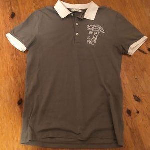 ❌SOLD❌ Versace Grey Polo Shirt